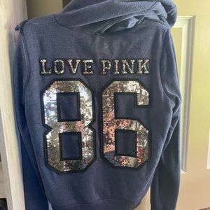 PINK zip up hoodie